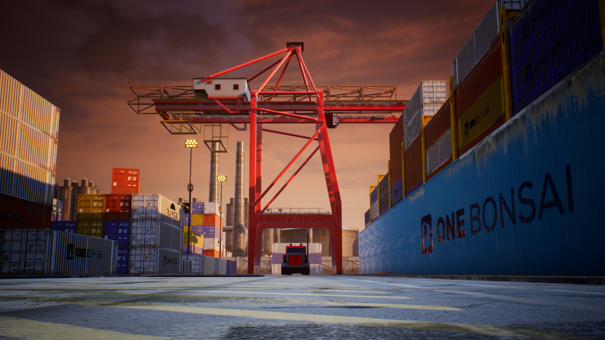 VR Crane Simulator - top view