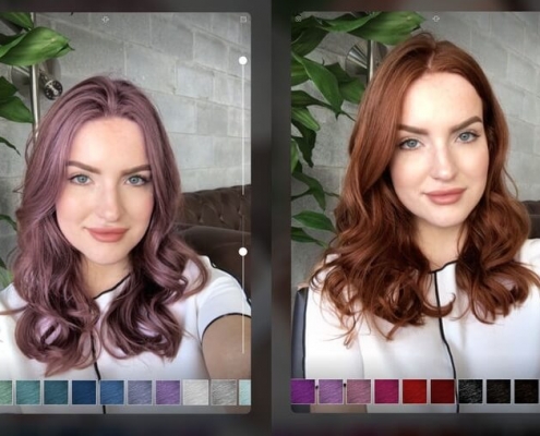 Augmented-Reality-used-to-Choose-Hair-Color-Product-495x400