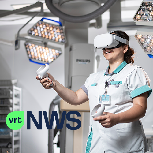 Verpleegkundigen van ziekenhuis in Genk oefenen technieken met virtual reality